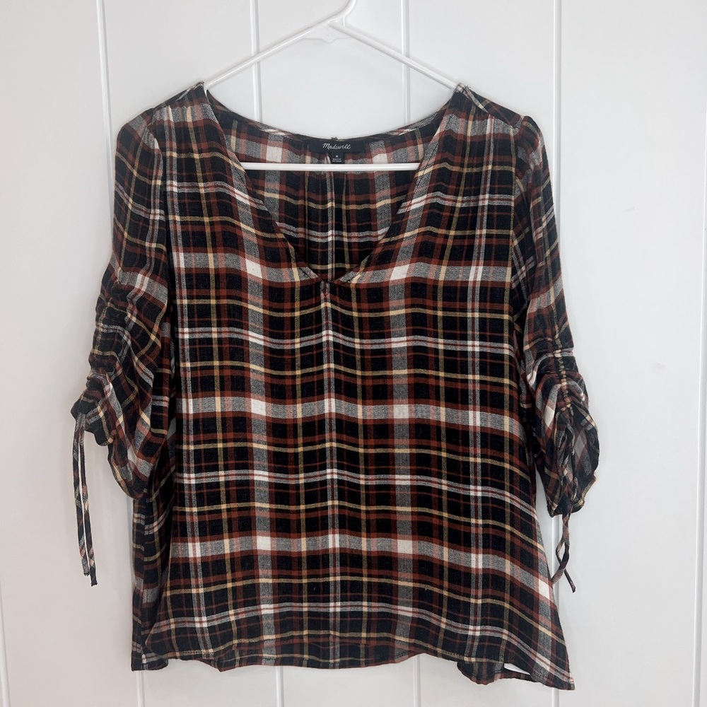 Plaid Madewell Top